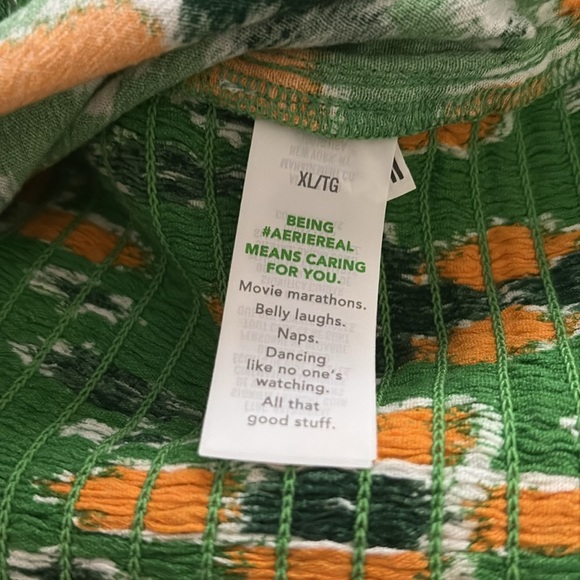 aerie Tie Front Fitted Crop Top - Picture 5 of 7